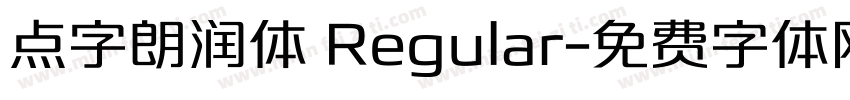 点字朗润体 Regular字体转换